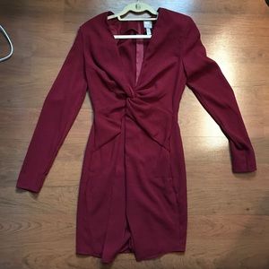 Burgundy ASOS dress